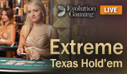 เกมสล็อต Extreme texas hold em จาก Evolution