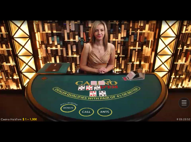 เกม Casino Hold'em บนมือถือ