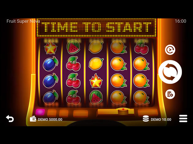 ตัวอย่างเกมสล็อต Fruit Super Nova