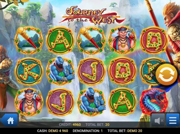 ตัวอย่างเกมสล็อต Journey to the West บนมือถือ