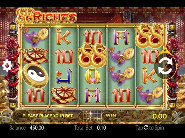 ตัวอย่างเกมสล็อต 88 Riches