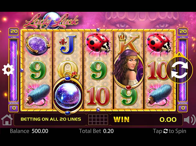 ตัวอย่างเกม Lady Luck