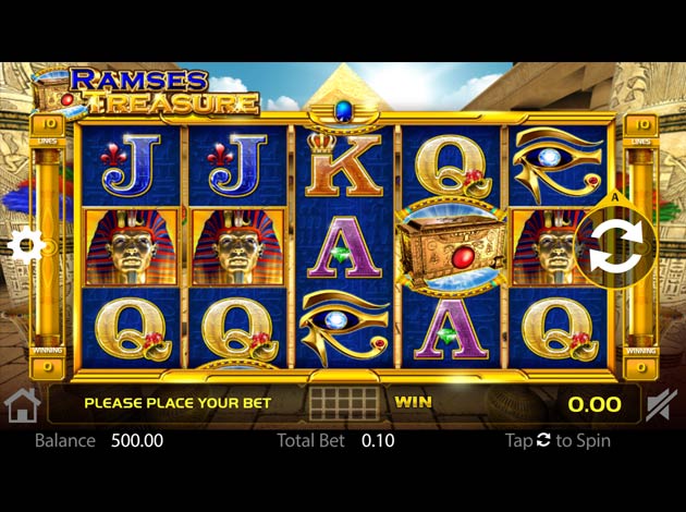 ตัวอย่างเกมสล็อต Ramses Treasure