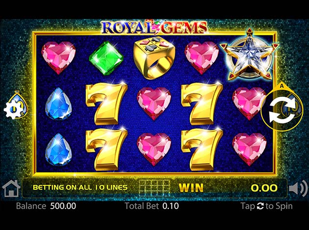 ตัวอย่างเกมสล็อต Royal Gems