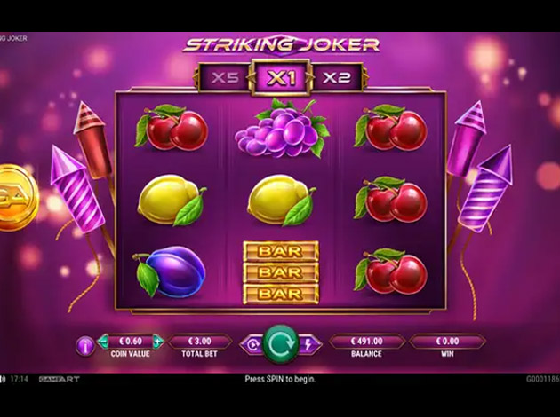 ตัวอย่างเกม Striking Joker