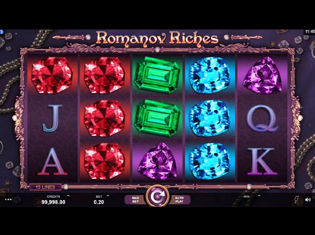 ตัวอย่างเกมสล็อต Romanov Riches