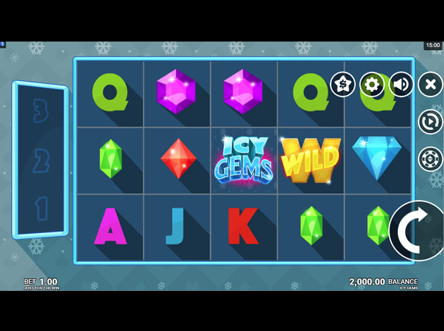 ตัวอย่างเกมสล็อต Icy Gems