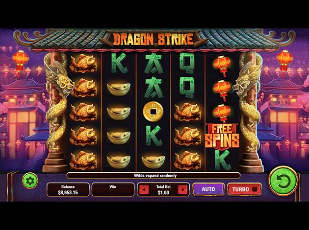 ตัวอย่างเกมสล็อต Dragon Strike