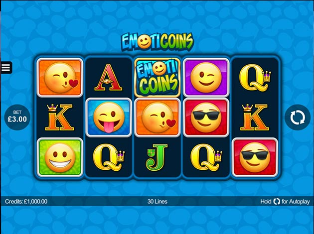 ตัวอย่างเกมสล็อต EmotiCoins