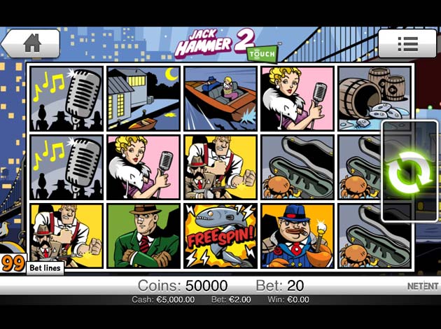 ตัวอย่างเกมสล็อต Jack Hammer 2