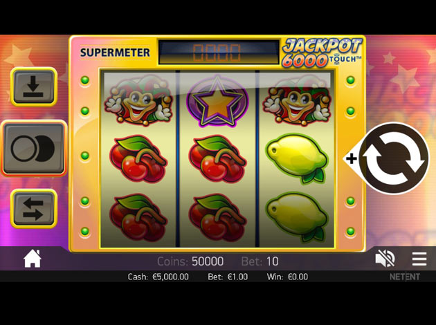 ตัวอย่างเกมสล็อต Jackpot 6000