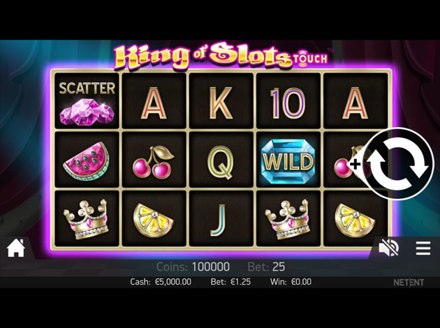 ตัวอย่างเกมสล็อต King of Slots