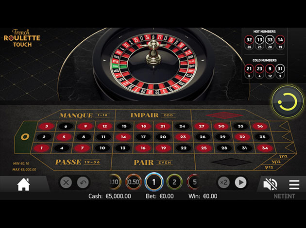 รูปตัวอย่างเกมคาสิโน The French Roulette บนมือถือ