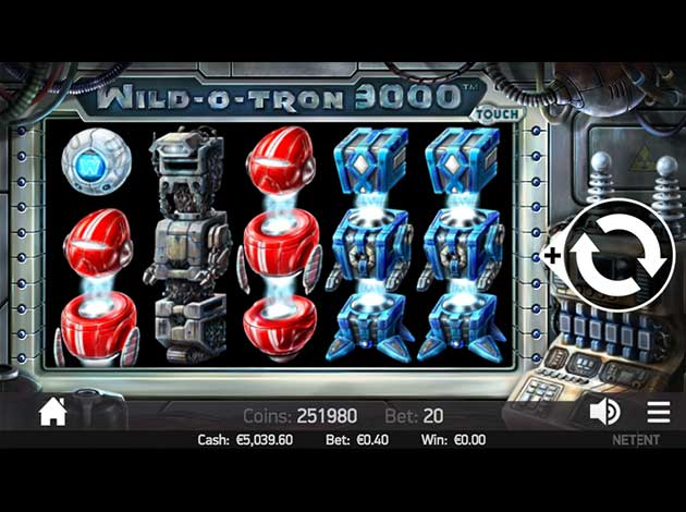 ตัวอย่างเกมสล็อต Wild-O-Tron 3000