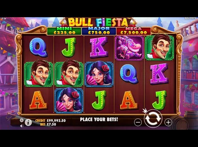 ตัวอย่างเกม Bull Fiesta