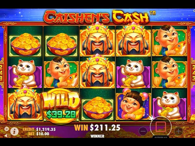 ตัวอย่างเกมสล็อต Caishen's Cash