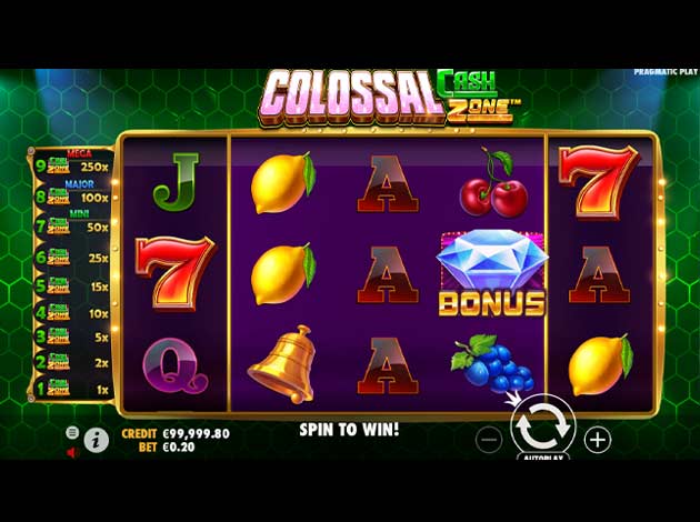 ตัวอย่างเกม Colossal Cash Zone