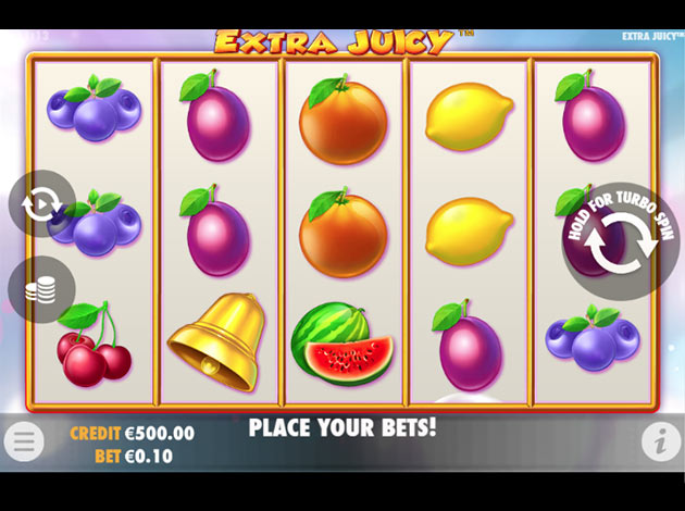 ตัวอย่างเกมสล็อต Extra Juicy