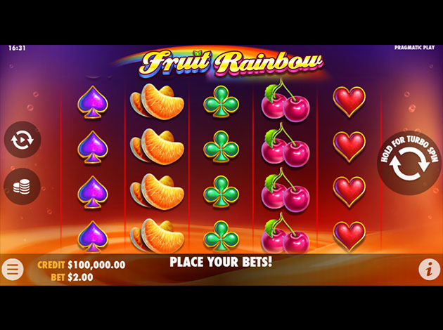 ตัวอย่างเกมสล็อต Fruit Rainbow