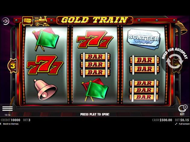 ตัวอย่างเกมสล็อต Gold Train