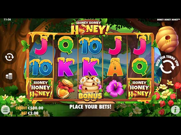 ตัวอย่างเกมสล็อต Honey Honey Honey