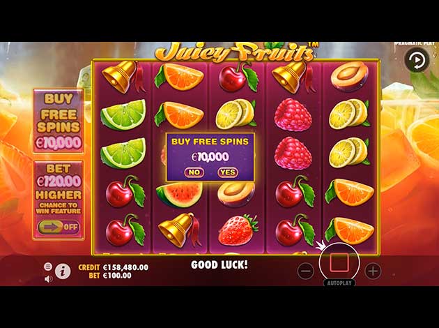 ตัวอย่างเกมสล็อต Juicy Fruits