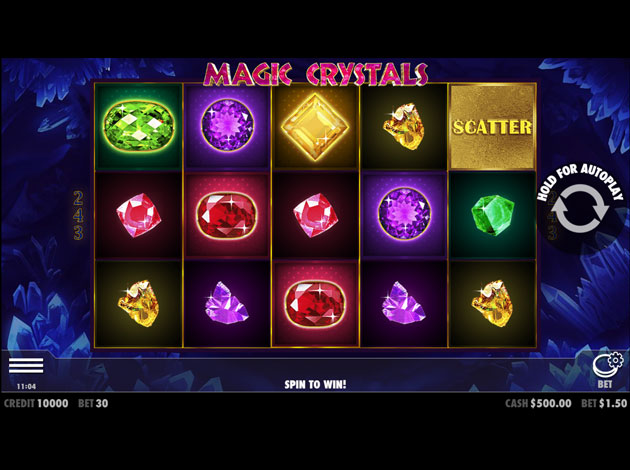 ตัวอย่างเกมสล็อต Magic Crystals