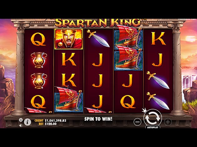 ตัวอย่างเกมสล็อต Spartan King