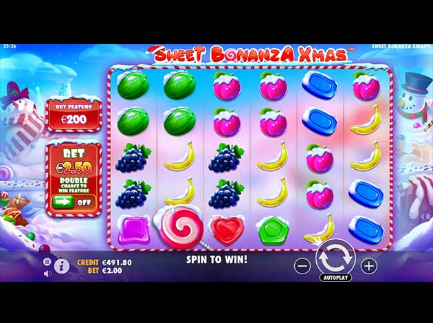 ตัวอย่างเกมสล็อต Sweet Bonanza Xmas