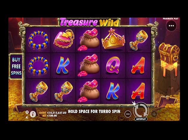 ตัวอย่างเกมสล็อต Treasure Wild