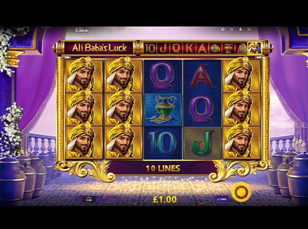 ตัวอย่างเกมสล็อต Ali Baba's Luck