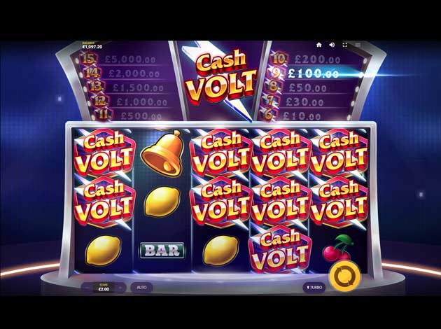 ตัวอย่างเกมสล็อต Cash Volt