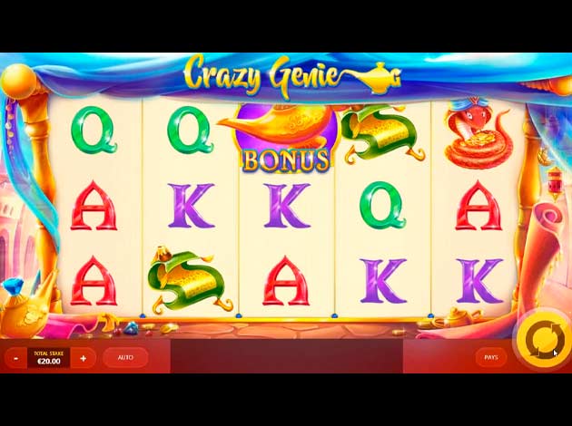 ตัวอย่างเกมสล็อต Crazy Genie