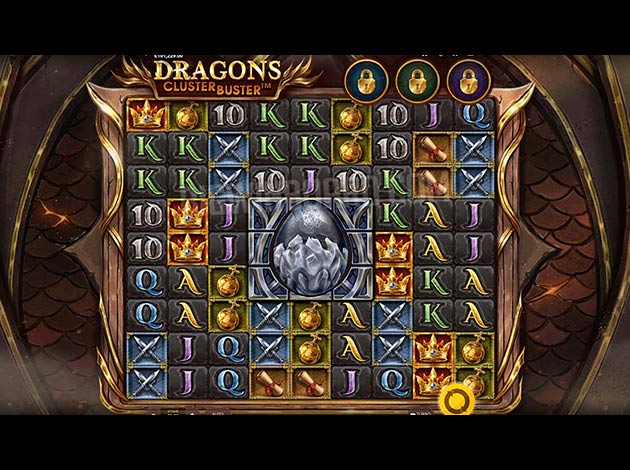 ตัวอย่างเกม Dragons Clusterbuster