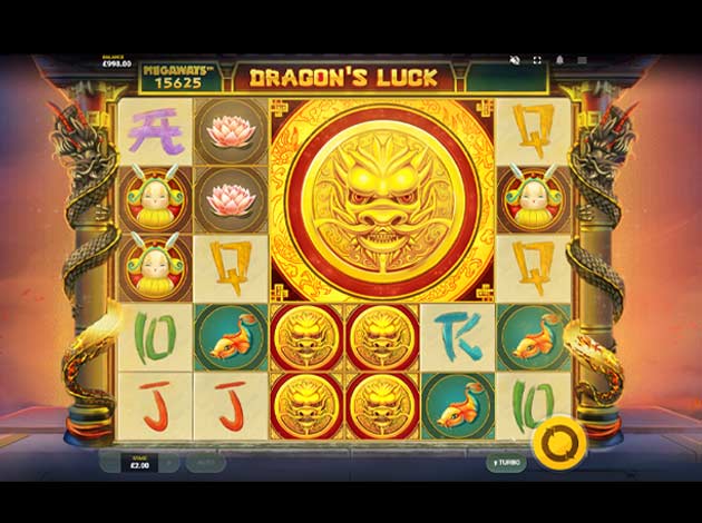 ตัวอย่างเกมสล็อต Dragon's Luck MegaWays