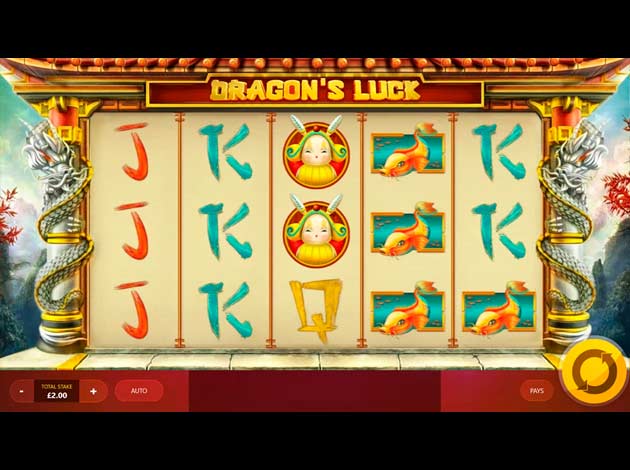 ตัวอย่างเกมสล็อต Dragon's Luck