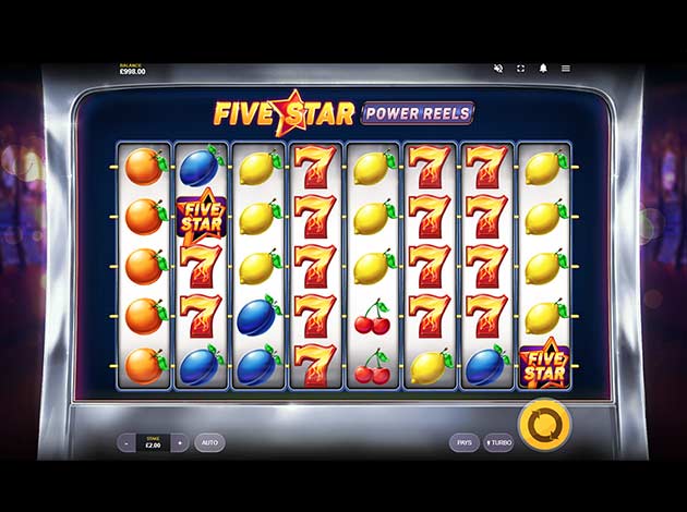 ตัวอย่างเกมสล็อต Five Star Power Reels