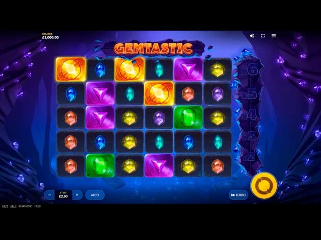 ตัวอย่างเกมสล็อต Gemtastic