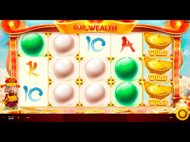 ตัวอย่างเกมสล็อต God of Wealth