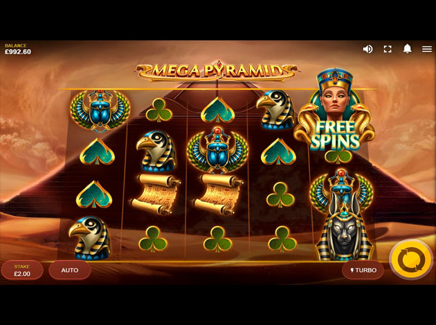 ตัวอย่างเกมสล็อต Mega Pyramid