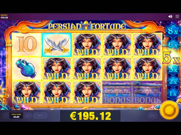 ตัวอย่างเกมสล็อต Persian Fortune