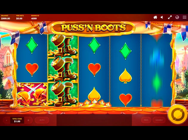 ตัวอย่างเกมสล็อต Puss'N'Boots