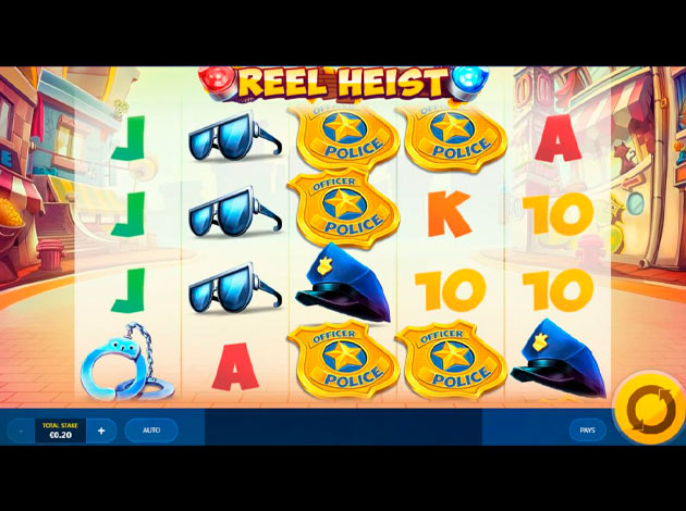 ตัวอย่างเกมสล็อต Reel Heist