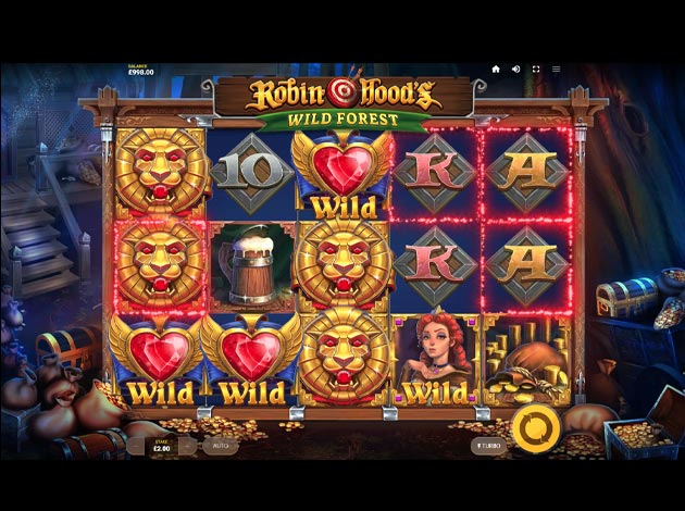 ตัวอย่างเกมสล็อต Robin Hood's Wild Forest