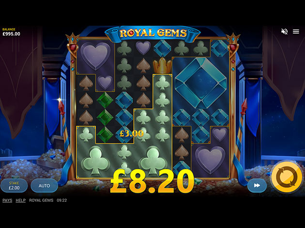 ตัวอย่างเกมสล็อต Royal Gems