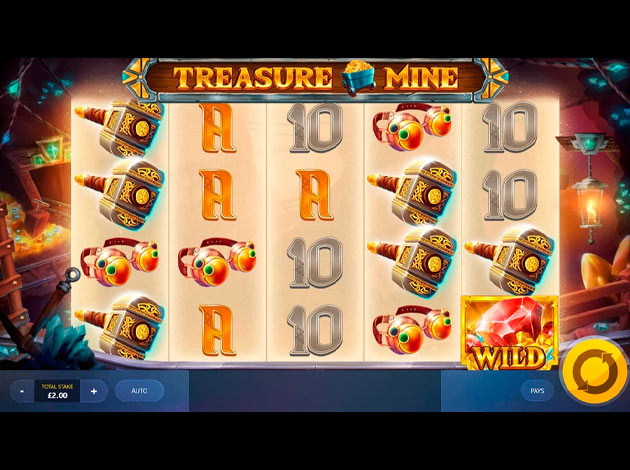 ตัวอย่างเกมสล็อต Treasure Mine