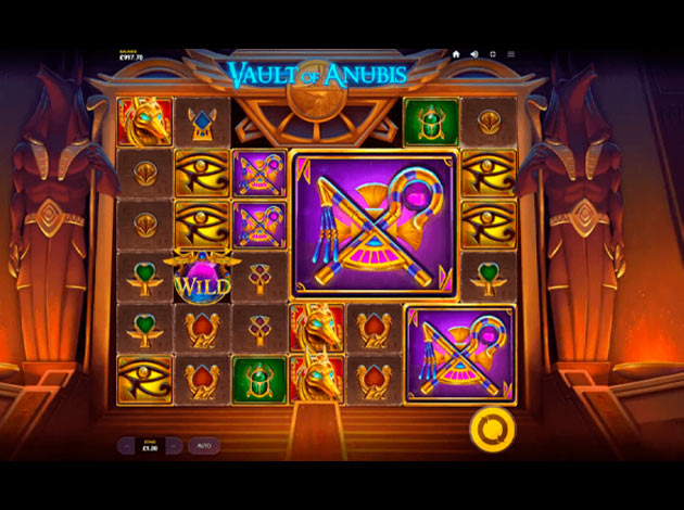 ตัวอย่างเกมสล็อต Vault of Anubis