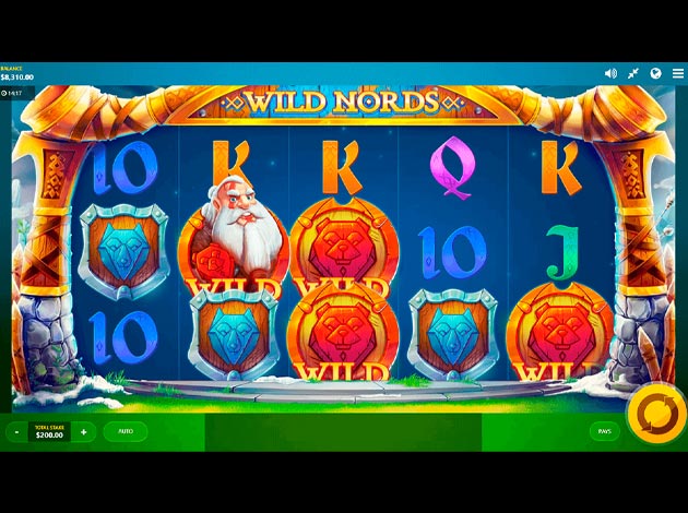 ตัวอย่างเกมสล็อต Wild Nords