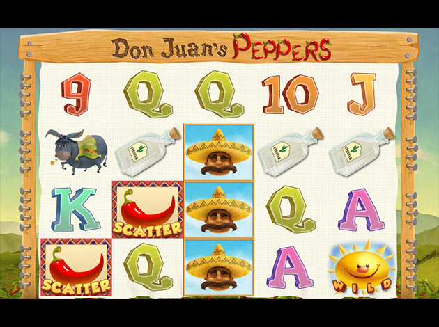 ตัวอย่างเกมสล็อต Don Juan's Peppers