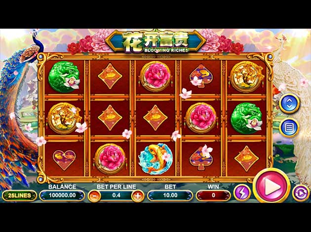 ตัวอย่างเกมสล็อต Blooming Riches